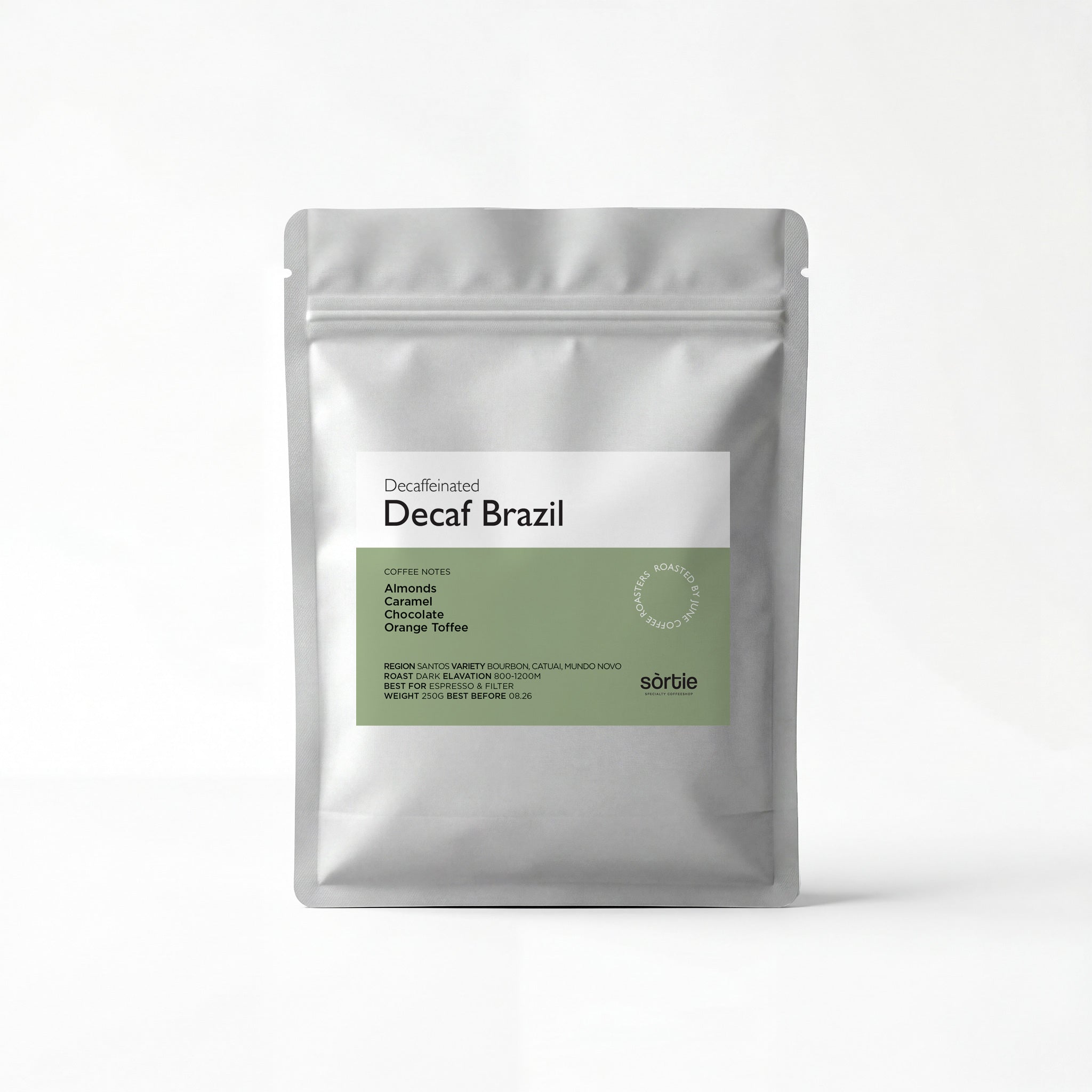 Decaf Brazil  specialty coffee beans from Sortie best coffee shop in Thessaloniki